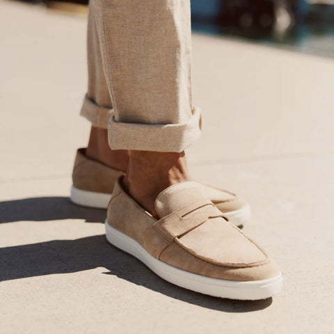 The Paros Penny Loafer - Sand