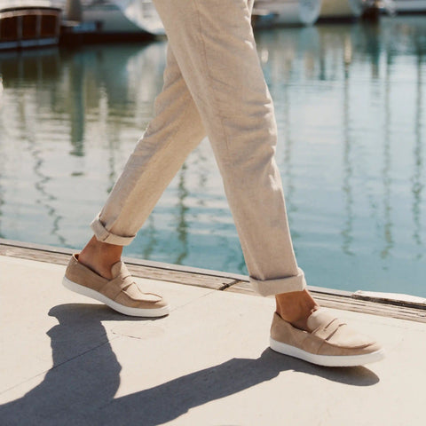 The Paros Penny Loafer - Sand