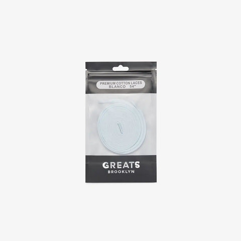 GREATS Premium Cotton Laces - Blanco