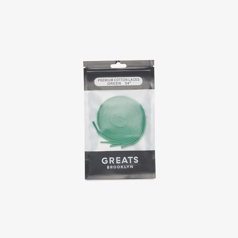 GREATS Premium Cotton Laces - Green
