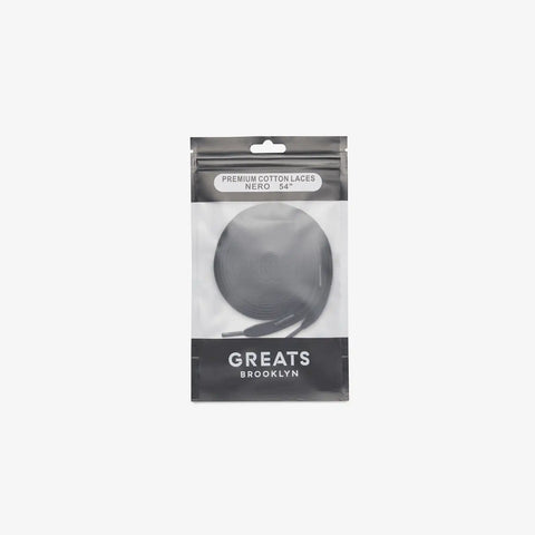 GREATS Premium Cotton Laces - Nero