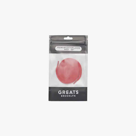 GREATS Premium Cotton Laces - Red
