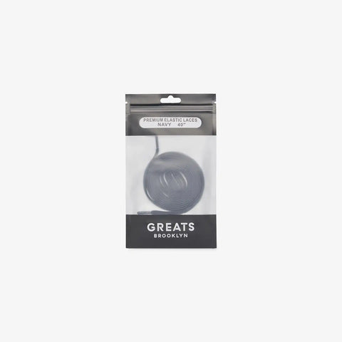 GREATS Premium Elastic Laces - Navy