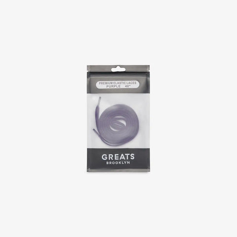 GREATS Premium Elastic Laces - Purple