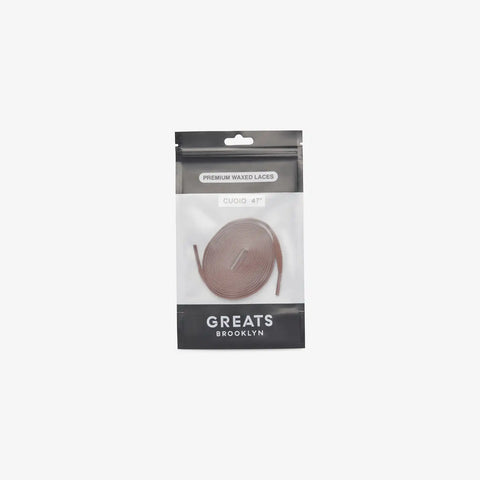 GREATS Premium Waxed Laces - Cuoio