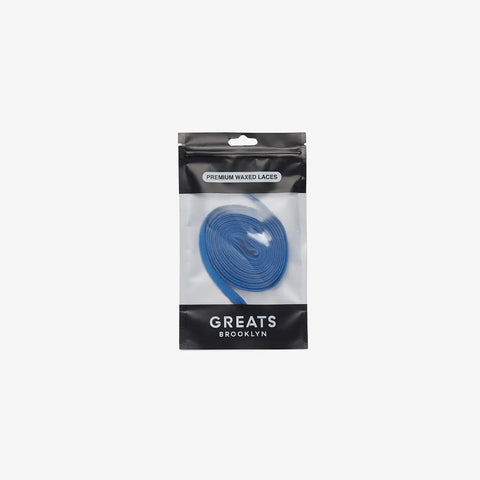 GREATS Premium Waxed Laces - Cobalt