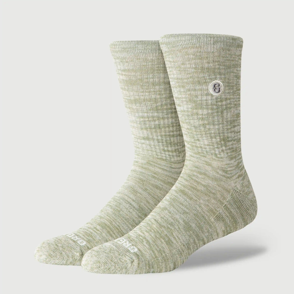 The Melange Crew Sock - Sage
