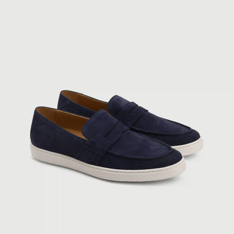 The Paros Penny Loafer - Navy
